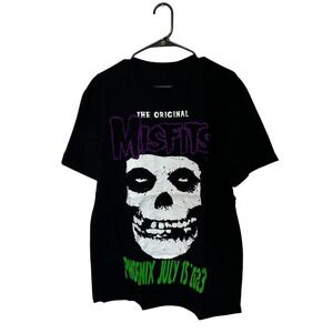 Misfits Shirt Mens Large Black Phoenix Arizona July 15 2023 Concert Tour Punk